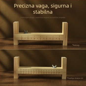 Drveni okvir za DIY nakit - alat za pletenje narukvica i šnura