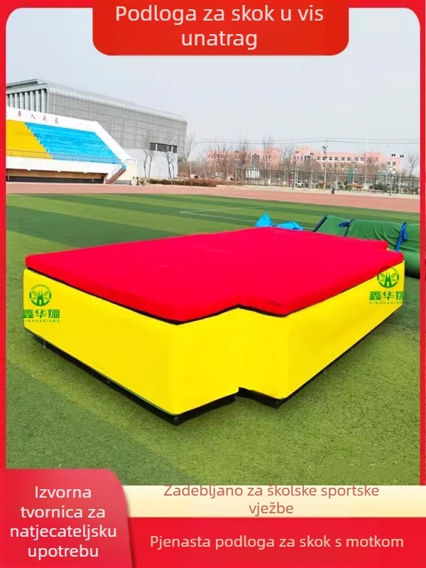 Fosbury Flop jastuk – debeli veliki gimnastički madrac za školsku obuku, zaštita pri penjaju i skok motkom