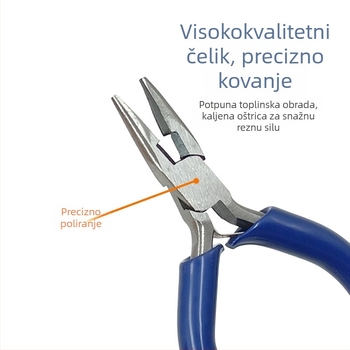3-inčne mini kliješta za nakit za DIY, kliješta s dugim nosom