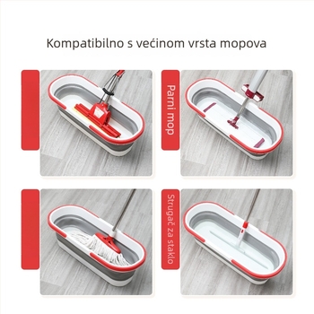 Good Wife sklopiva kanta za mop, kućni spremnik vode za brisanje poda, pravokutna kanta