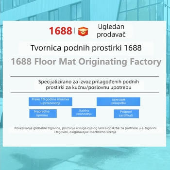 Ulazna prostirka s dvostrukim prugama, PVC, protuklizna, upija vodu, pravokutnog oblika, nordijski stil.