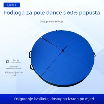 Podloga za ples na stupu i gimnastiku, četverostruko sklopiva, mat za zračnu jogu, debela pjena, zaštita od pada