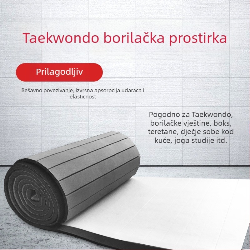 Taekwondo gimnastički mat, Muay Thai mat, trening podloga, rolna podloga za borilačke sportove, wrestling i Brazilian Jiu-Jitsu