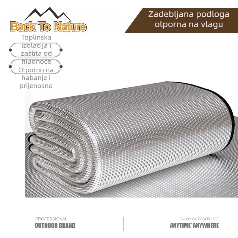 Back to Nature Vanjska piknik podloga s aluminijskom folijom, ultra lagana, prijenosna, vodootporna i otporna na vlagu za kampiranje u različitim veličinama