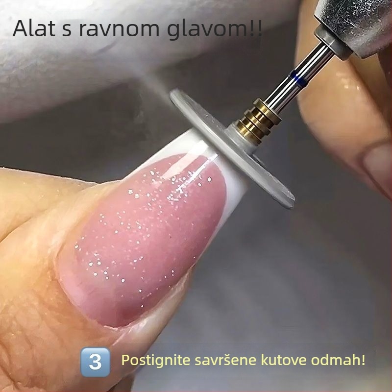 Brušenje glava u obliku NLO-a, 0,5 mm za oblikovanje rubova, brusni disk u ruskom stilu s prednjim izravnavanjem, alat za nokte