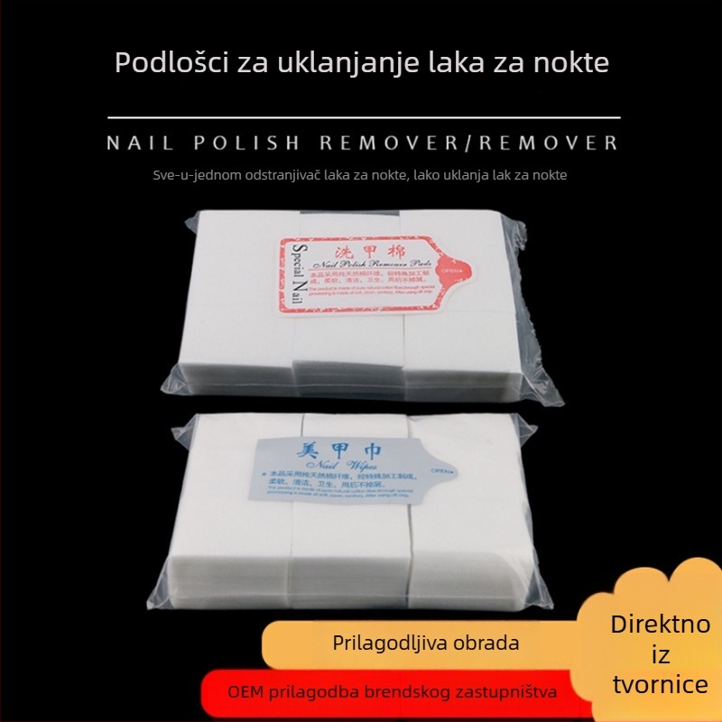 Pamukaste pločice za uklanjanje laka, vlaknaste maramice za uklanjanje laka, tvrdi diski za uklanjanje laka, alati za čišćenje za manikuru
