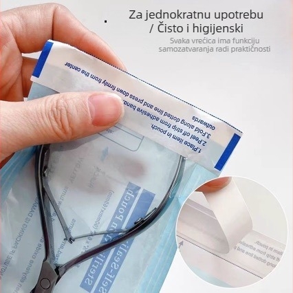 Jednokratne vrećice za dezinfekciju manikure sa samouzavarenjem, za pohranu fajlova za nokte, kliješta za kožicu, čelične pushere i glave za poliranje