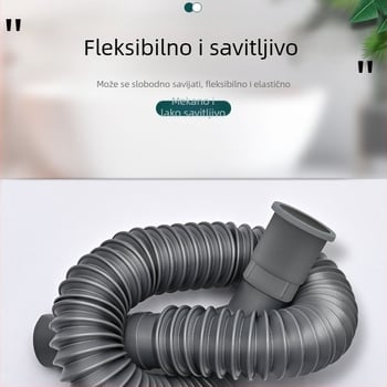 Proširiva S-oblik odvodna cijev za umivaonik – otporna na miris, ABS