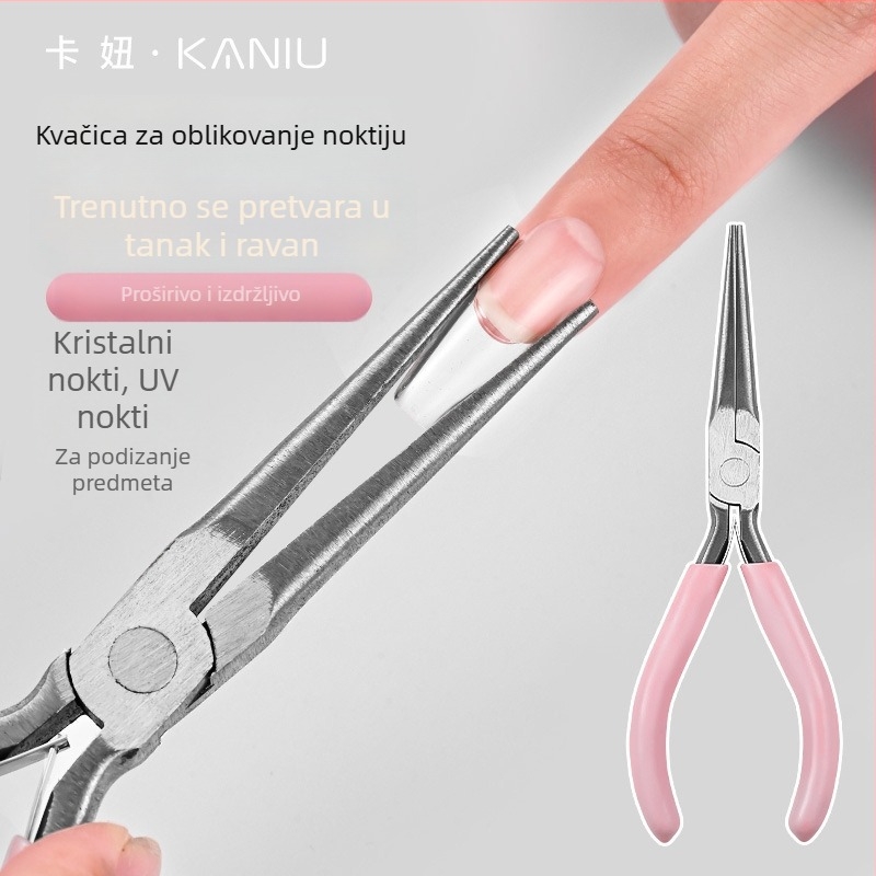 Klešta za oblikovanje noktiju s oštrim vrhom za produženje noktiju – profesionalni alat za manikuru