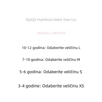 Dječje ručno izrađene slatke crtane naljepnice za nokte, za kratke okrugle nokte, za nošenje i uklanjanje, S131