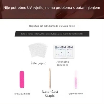 Nokti s motivom žute patke, završetak gelom