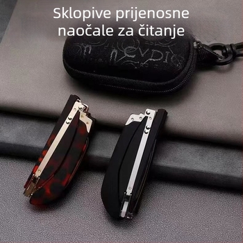 Visoko-kvalitetne mini sklopive naočale za čitanje s zaštitom od plavog svjetla za srednju dob i starije osobe