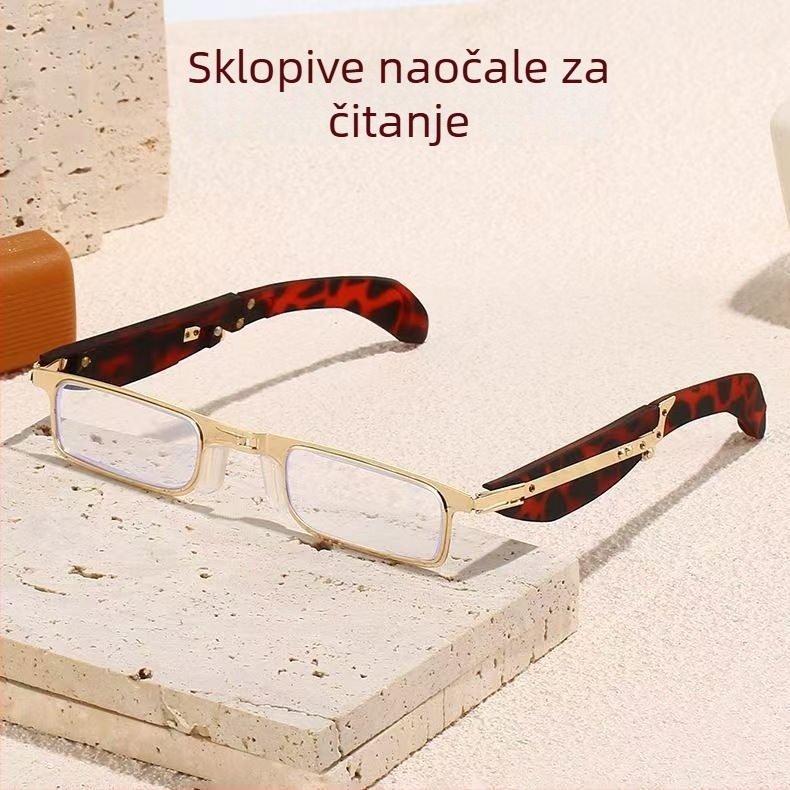 Visoko-kvalitetne mini sklopive naočale za čitanje s zaštitom od plavog svjetla za srednju dob i starije osobe