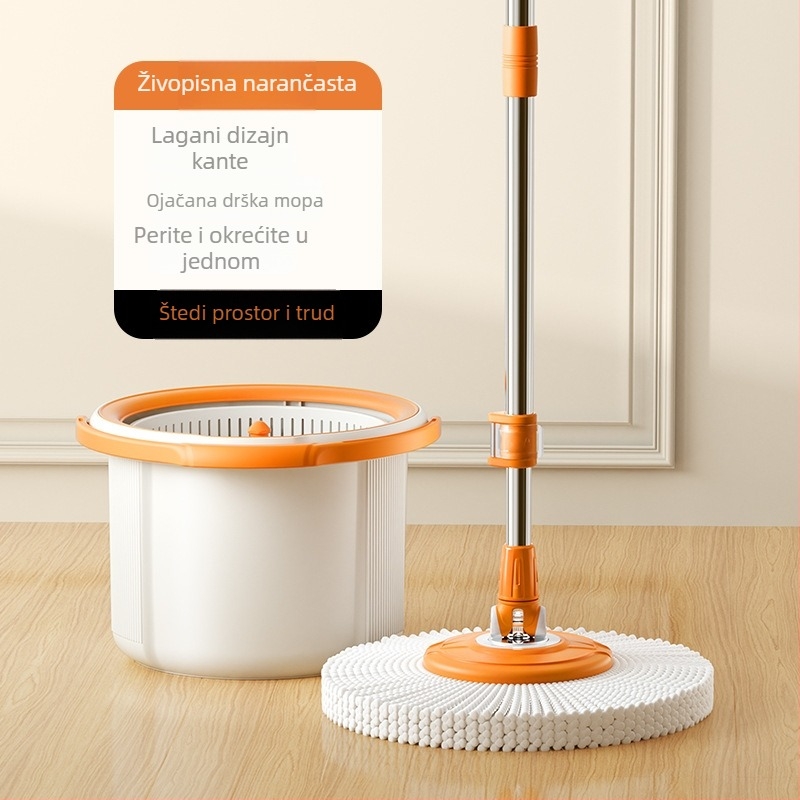 Rotirajući mop bez dodirivanja, s jednom kantom