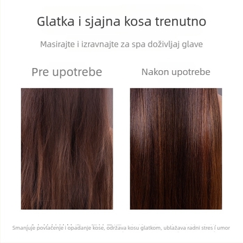 Drvena češalj s dlačicama od borove šišarke, njega kose, masaža vlasišta, glatke vlasi, volumen, zračni jastuk, za žene