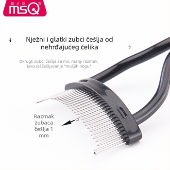Msq/Meisiko Četkica za trepavice za dugotrajno uvijanje i stiliziranje — početnik, igla od nehrđajućeg čelika, četkica za trepavice — pomoćni alat
