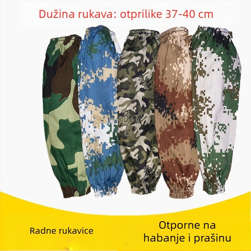Elastični zaštitni rukavi s kamuflažnim uzorkom, produženi i prošireni, otporni na prljavštinu, otporni na ulje, unisex