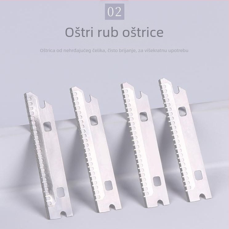 Nerđajući čelik – set od 10 zamjenskih oštrica za obrve – sigurnosne, otporne na ogrebotine, kozmetički alat