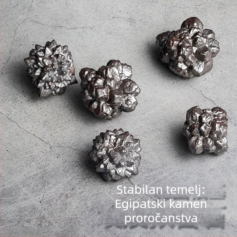 Egipatski kamen proročanstva — meteorit, sirovi uzorak minerala, dekorativni kamen, crni dijamant