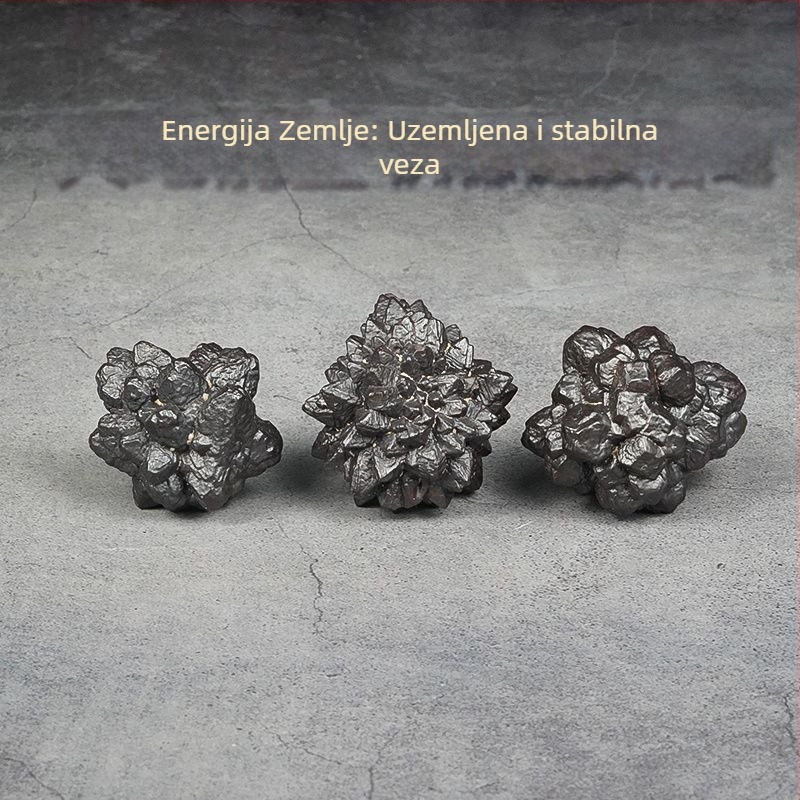 Egipatski kamen proročanstva — meteorit, sirovi uzorak minerala, dekorativni kamen, crni dijamant