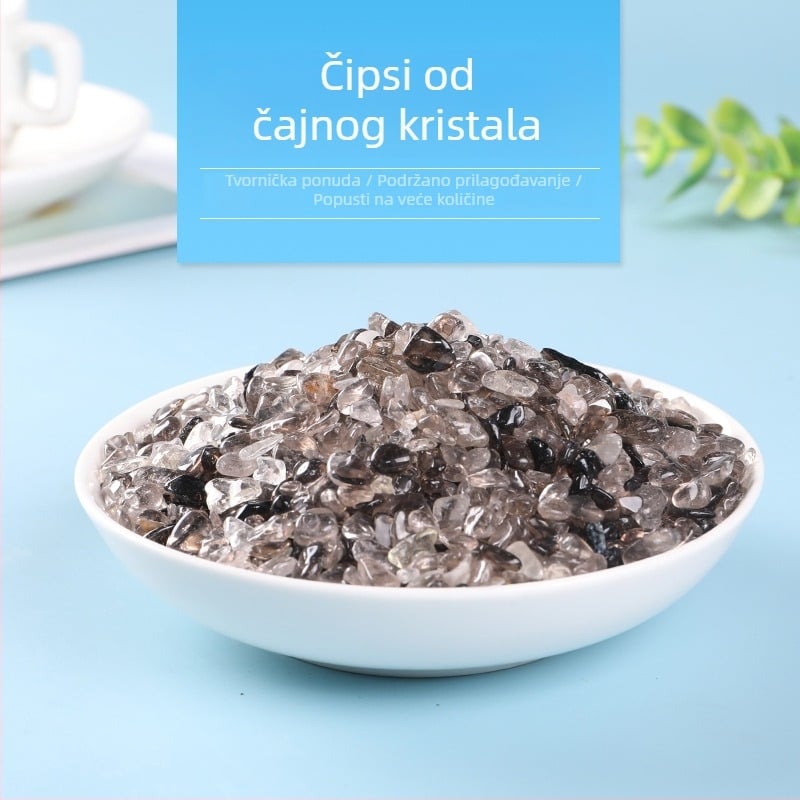 500 g čajnih kristalnih šljunka za ukrašavanje lonaca, DIY šljunak