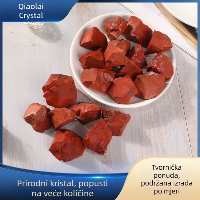 Prirodni crveni jaspis, sirovi kamen s velikim zrnima, kamen za difuzor aromaterapije, kristalni ukras