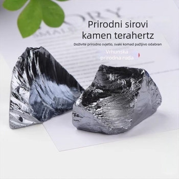 Prirodni terahertz sirovi kamen, ukrasni ornament za rezbarenje, mineralni uzorak kristala, komadi od 100 g (2–5 komada)