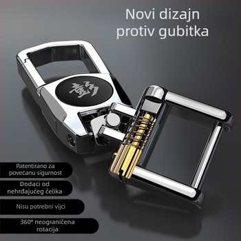 Prilagođeni lančić za ključeve s logom automobila od cinkovog legura