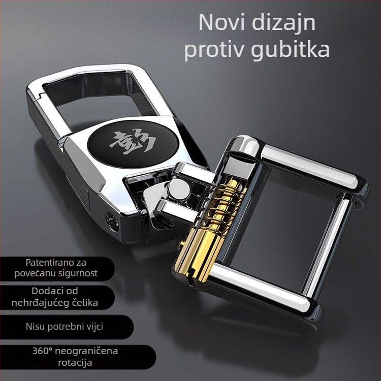 Prilagođeni lančić za ključeve s logom automobila od cinkovog legura