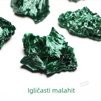 81 afrički igličasti, pahuljasti malahit sirovina kamen, Phoenix kamen, mineralni kristalni uzorak za dekoraciju