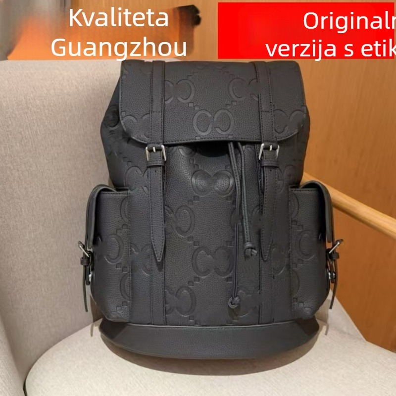 Ruksak od prave kože za muškarce i žene, 14-inčni laptop, multifunkcionalni putni i planinski ruksak, dnevni ruksak, kapacitet 36–55 L