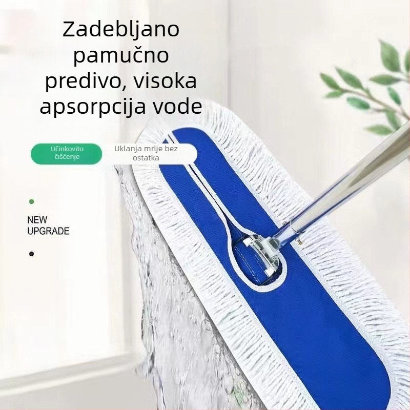 Pamučni ravni mop za pločice, veliki, komercijalna upotreba