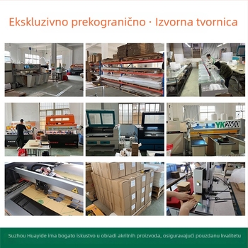 Prozirna akrilna kutija za sunčane naočale, stolna kutija s pretincima
