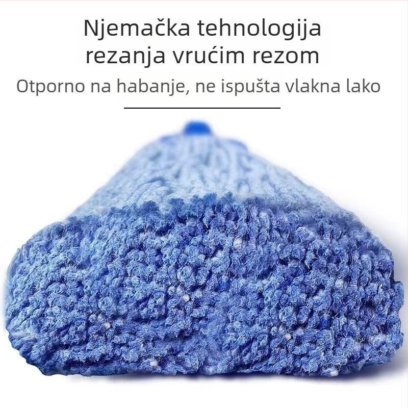 Mop od pamukovog vlakna za pločice, velikog formata, izdržljiv i jednostavan za čišćenje.