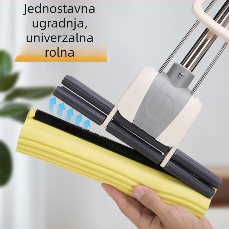 Rolna glava mop spužve, upija, zamjenska glava od gume i pamuka, universalna 273338CM