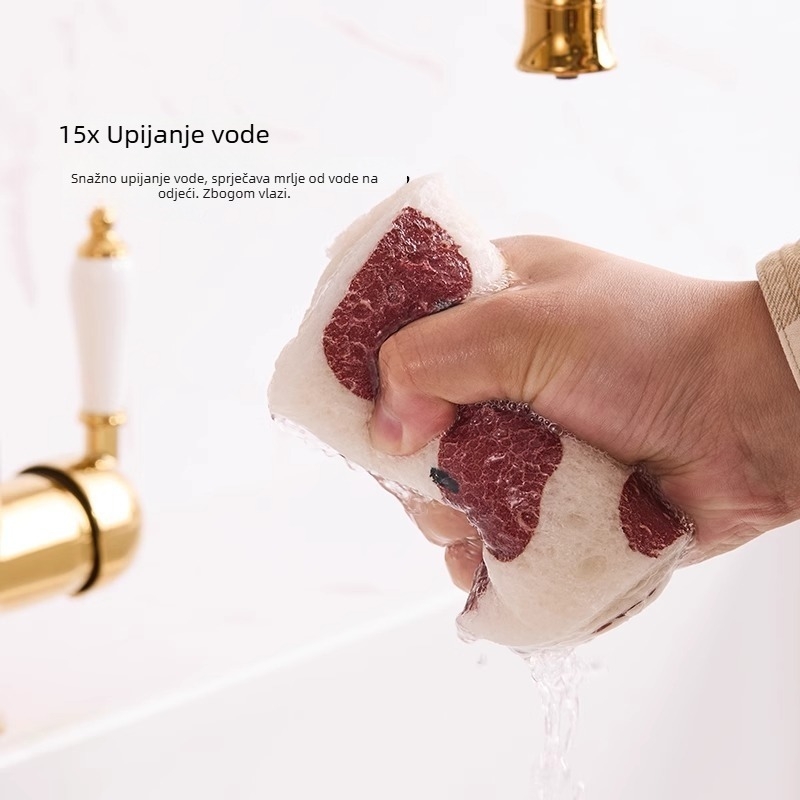 Apsorbirajuća podloga za sudoper u kuhinji, od drveno-celuloznog pamuka, otporna na prskanje, može se izrezati na željenu veličinu, za pranje posuđa
