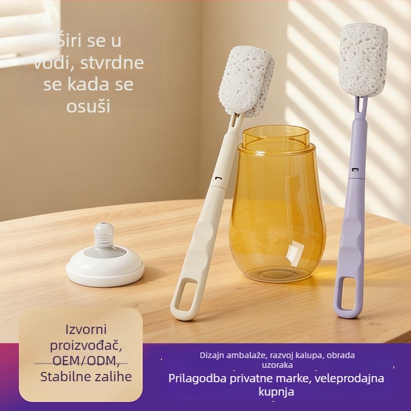Dugačka četka za čišćenje čaša, boca, slamki i poklopaca.