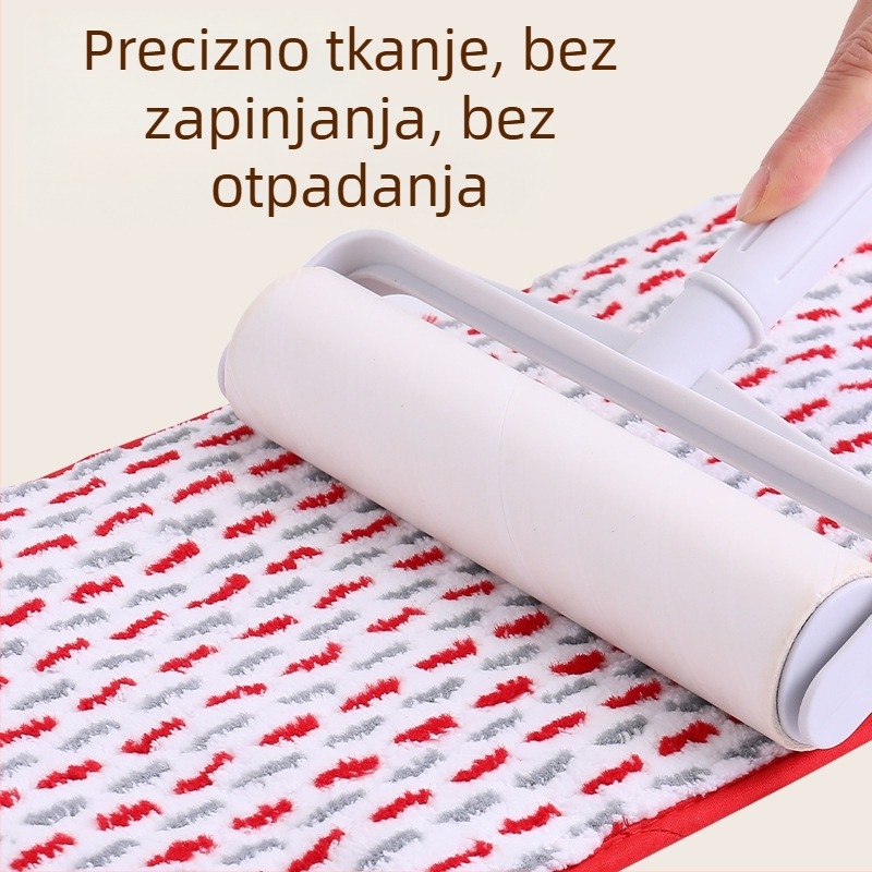 Ravna krpa za mop s kopčom za pričvršćivanje, debeli zamjenski krpa za čišćenje podova, apsorpcijski pravokutni dodatak