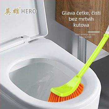 Kangmi Četka za WC s zakrivljenim vratom, mekanim vlaknima i zlatnim žicama