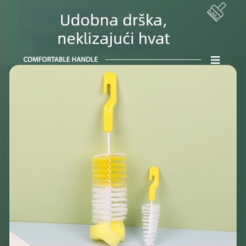 Spužvasti četkica za bočice djece, četkica za dudicu i čišćenje čaša