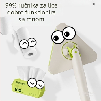 Aluminijski trokutasti držač za krpe za mop, novi model, bez korištenja ruku, mali plosnati tip, pogodan za krpe i ručnike