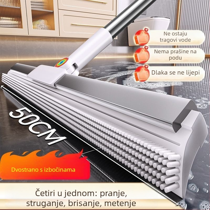 Silikonska kućna metla — mop za pod, uklanjanje vlasi iz kupaonice, alat za zahod