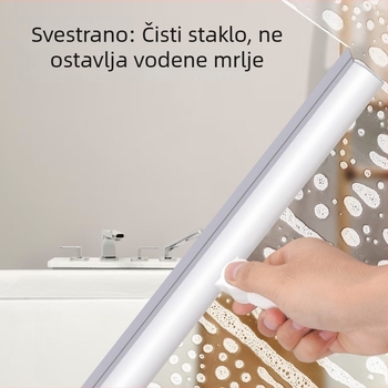 Čarobna silikonska metla za pod i brisač vode za kupaonicu, brzo suši mokre podove, zidni držač.