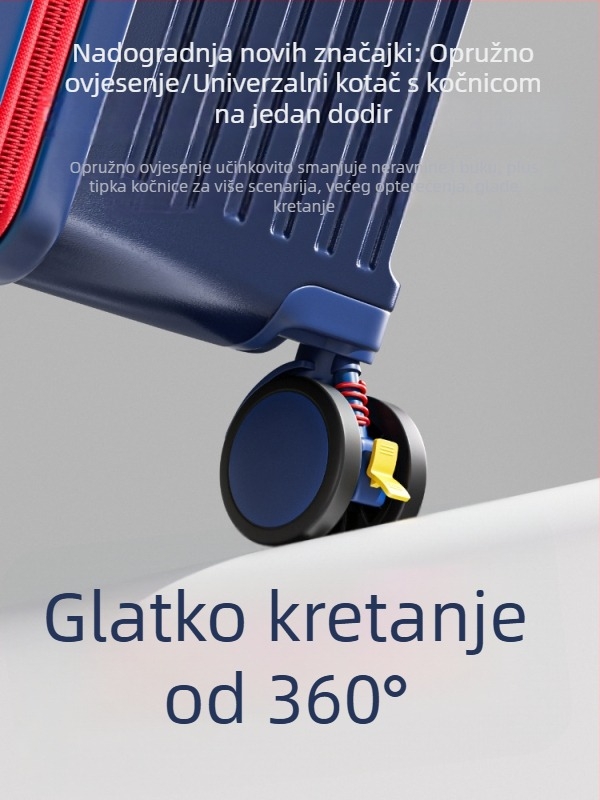 Kofer s tvrdim kućištem, velikog kapaciteta, 28–32 inča, pet kotača, zaključavanje šifrom