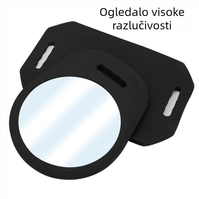 Zidni ogledalo za šminkanje i njegu kose, četvrtasti ogledalo s pjenastim stražnjim dijelom