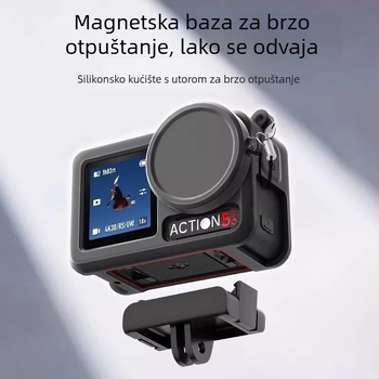 Silikonsko zaštitno kućište za DJI Action 5 Pro/4/3, poklopac za objektiv i kućište otporno na padove
