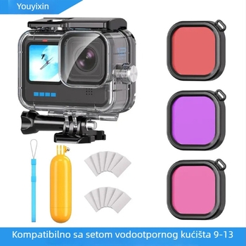 GoPro 9-13 vodootporno kućište s plutajućim šipkama i filtrom