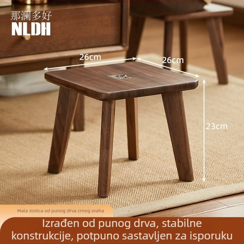 Drvena stolica za kupaonicu za starije osobe i trudnice, protuklizno sjedalo za tuširanje, vodootporna i otporna na koroziju, niski tabure