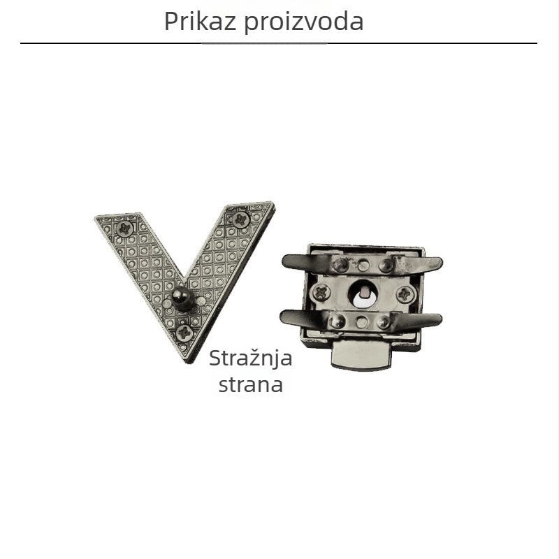 V-oblik brava za prtljagu sa skrivenim mehanizmom