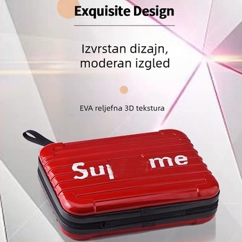 Torba za pohranu alata za kosu s čvrstim kućištem i kaišem za struk, škarice i električni alat za stiliziranje kose